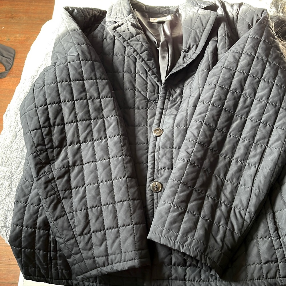 Selling a black Talbots petite coat, size 16